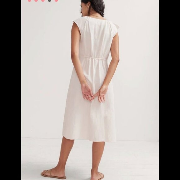 Hatch Ivory Sleeveless Midi Dress - Picture 3 of 12